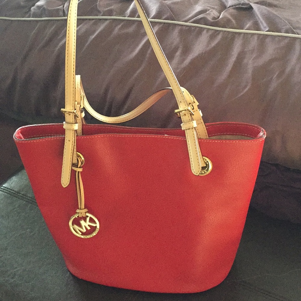 Barley worn Michael Kors purse